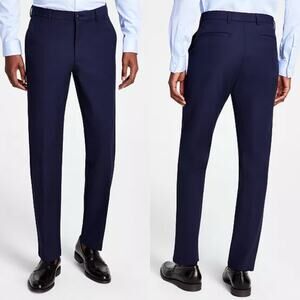 Michael Kors Classic Fit Cotton Stretch Performance Pants Blue NEW Men’s 36x29